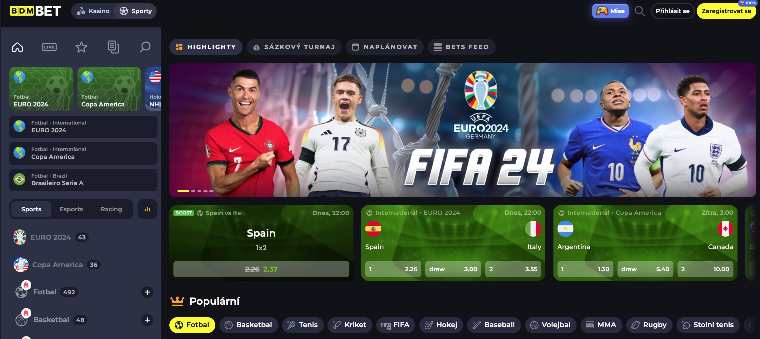 Sportovní Sázky v BDM Bet